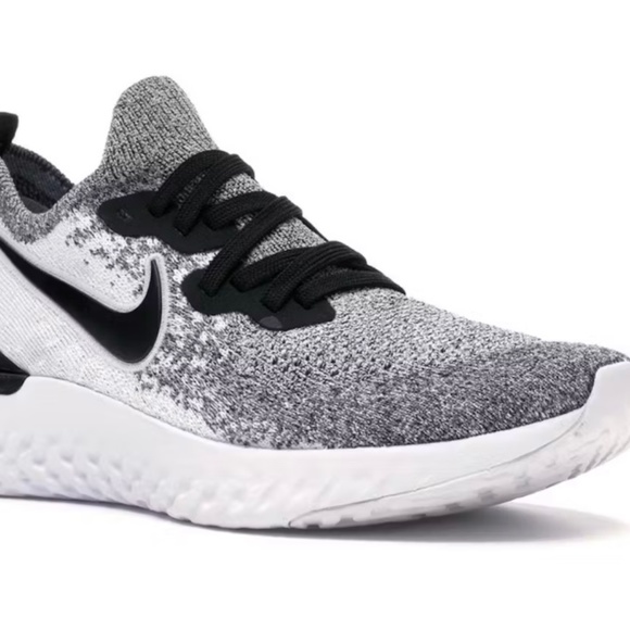 Nike Epic React Flyknit 2 White Pure Platinum Women’s Size 12 - Picture 5 of 8